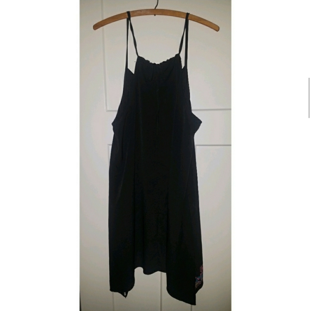 Embroidered Flowy Slip Dress Lightweight - Picture 6 of 9